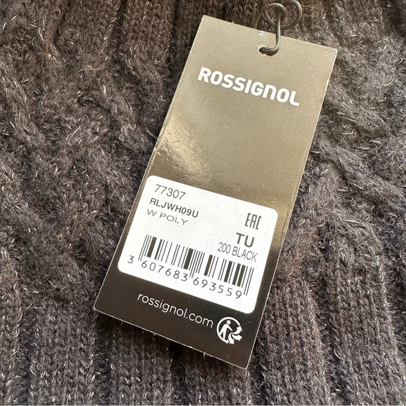 Rossignol Judy Beanie. Black with hint of sparkle. - Picture 2 of 3